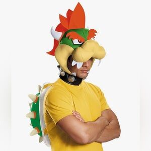 NWT Disguise Nintendo Super Mario Bowser Headpiece & Inflatable Shell Costume
